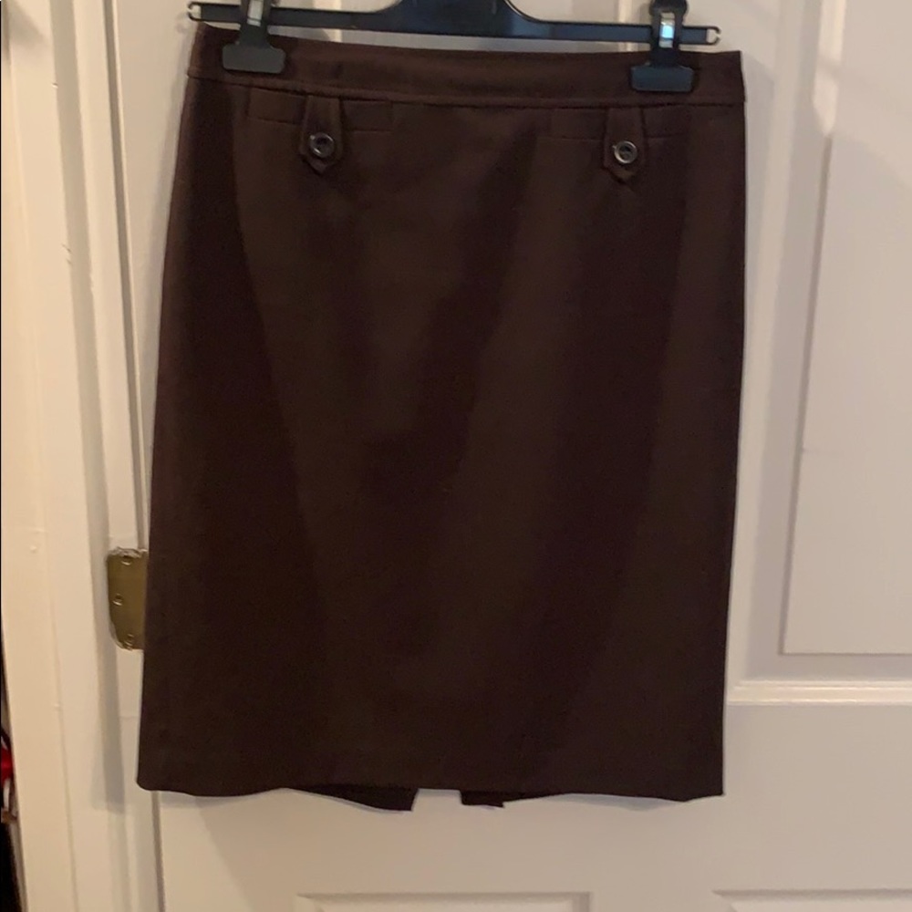 Ann Taylor LOFT Chocolate Skirt - Size 4